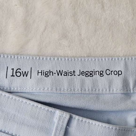 Talbots Jegging 16W High-Waist Crop Light Blue Women’s Plus Jean Denim - Picture 6 of 10